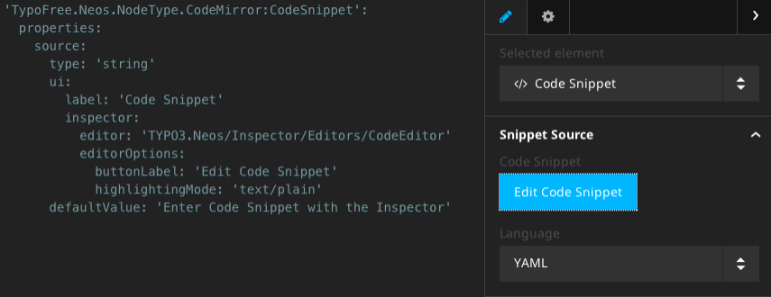 Code editor